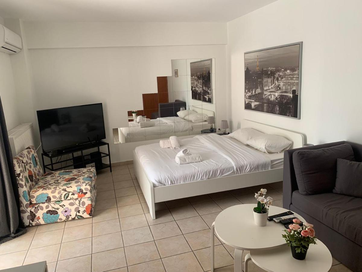Modern Studio Large Veranda -Metro Station Suggrou Apartment เอเธนส์ ภายนอก รูปภาพ